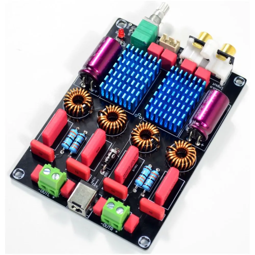 

New TPA3116 2.0 dual chip 100W+100W WIMA luxury digital power amplifier board