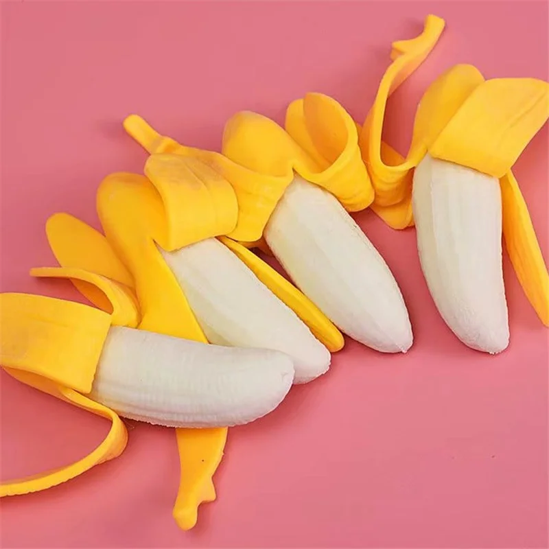 1Pcs Kids Toys Soft Banana Squishy Toy Antistress Tricky Creative Funny Chilidren Adult Gifts Halloween Anti stress toys
