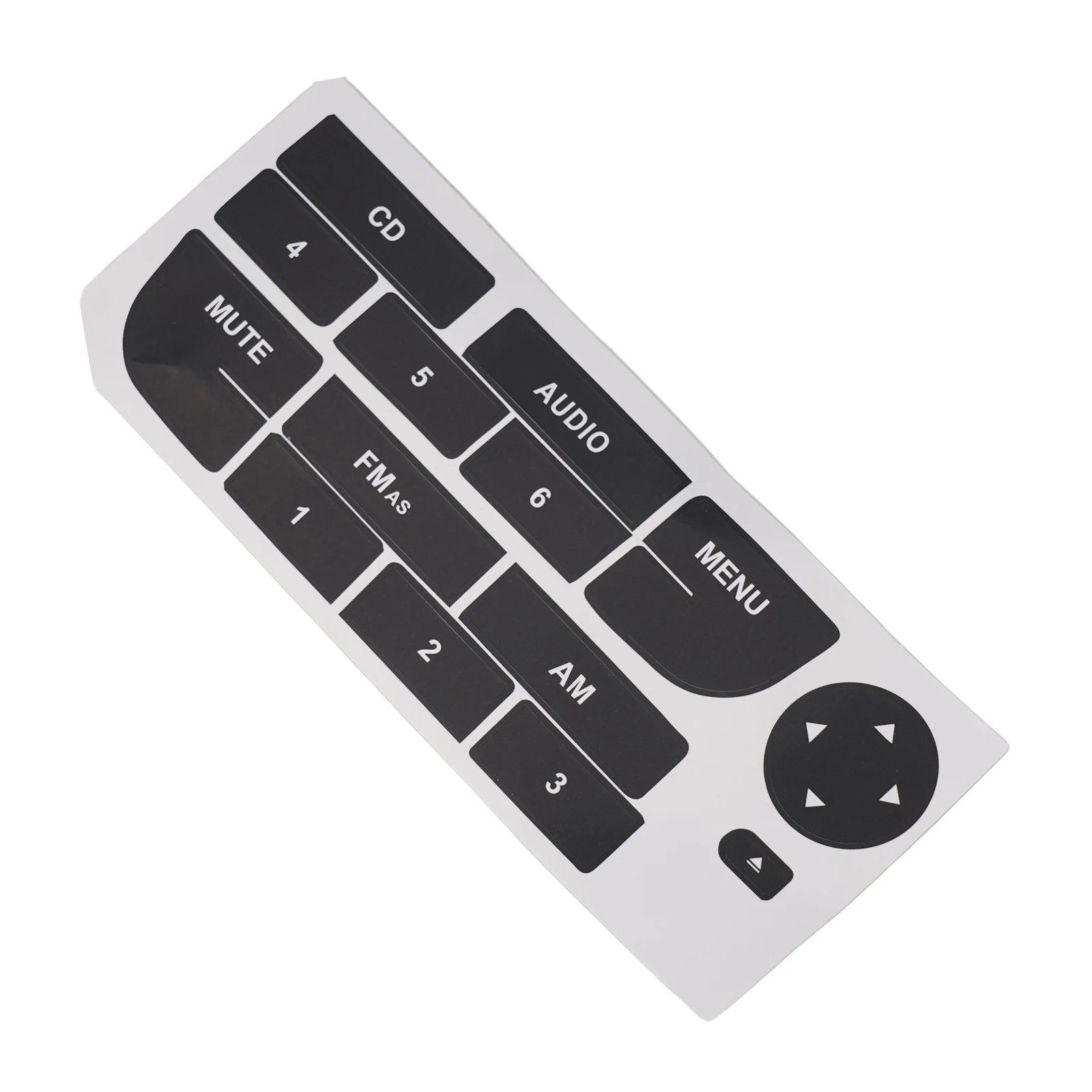 

For Fiat Grand Punto Repair Decals Radio Button Accessorry Repair Stickers Decoration Matte Black Multimedia Radios