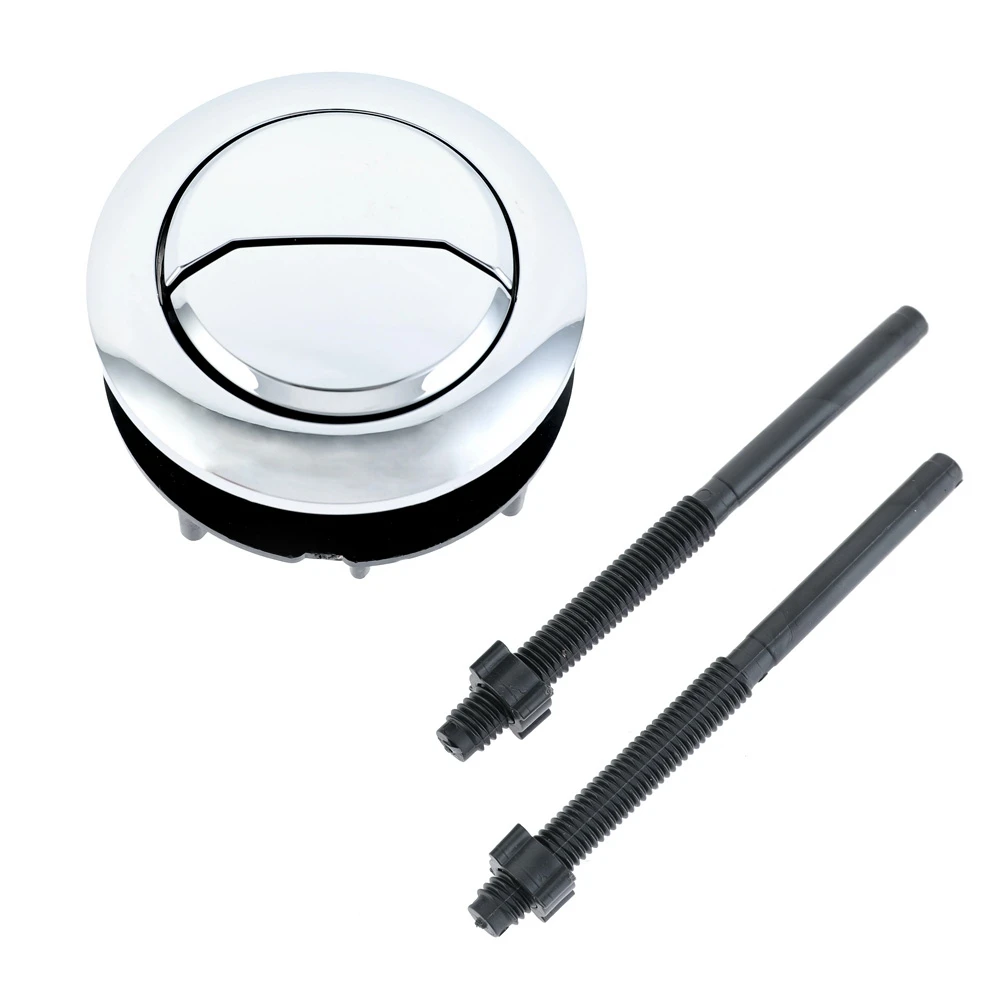 48mm Universal Dual Flush Toilet Water Tank Button Round Valve Push Button Switch Toilet Flush Button Toilet Water Tank Valve Flush Toilet Seat Water Tank Valve Bathroom Parts
