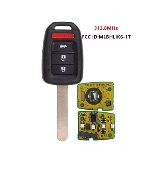 

Для 2013-2016 Honda Accord Civic 313,8 mhz 47 chip FCC ID MLBHLIK6-1T CN003118 дистанционный брелок