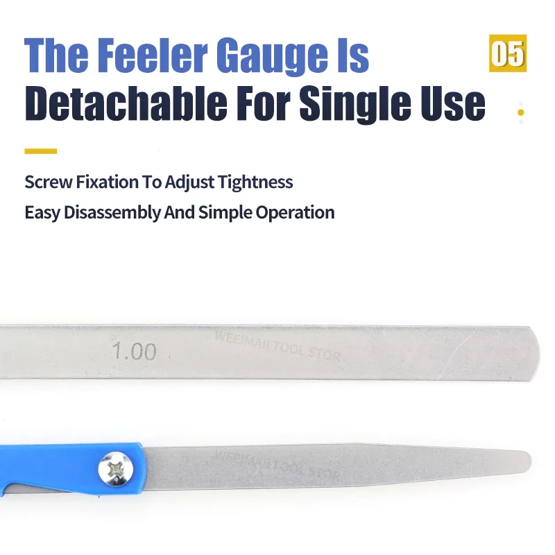 150A17 Feeler Gauge Metric Probes for Gap Sheet Gauge Blades Measurment Tools Spark Plug Set Leaf Filler Thickness