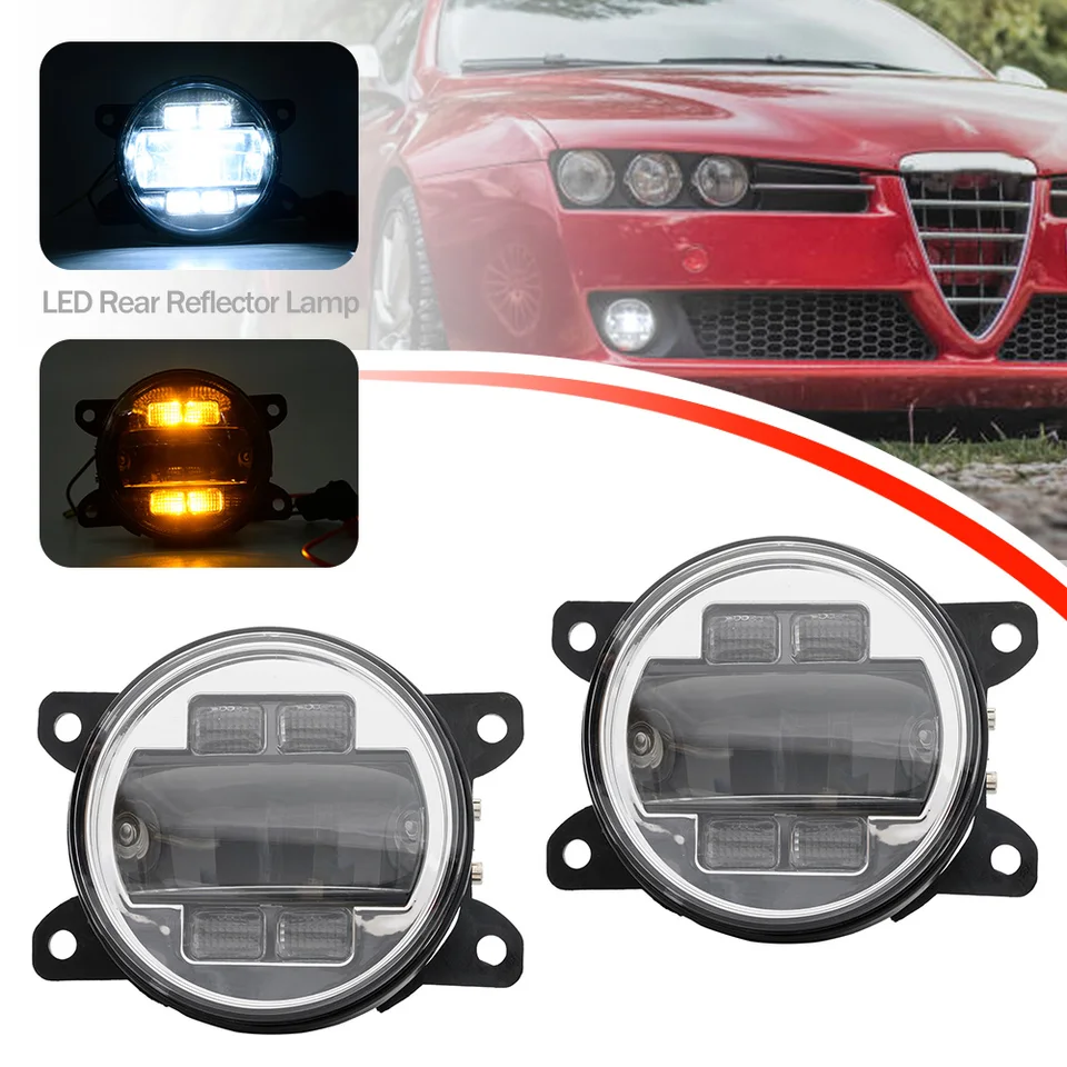 Recambo Indicatori Di Direzione Laterali A LED Per Alfa Romeo 159 (2005-2011) E Brera (2005-2010) - Nero