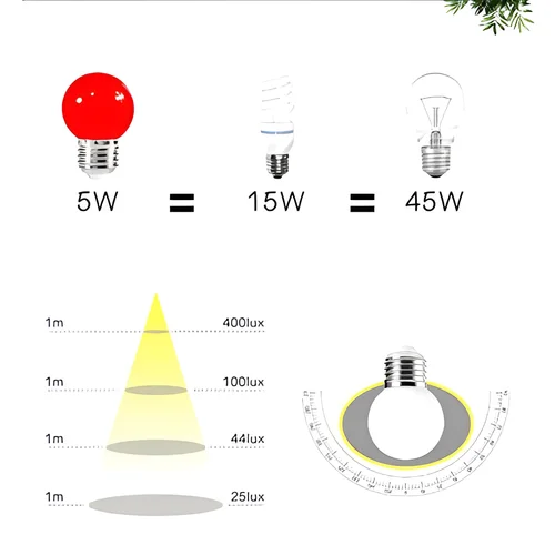 LED 컬러 전구 바 에너지 절약 램프, 레드 그린 블루 옐로우 오렌지 핑크 퍼플 크리스마스 장식, 10 개, 20 개, 30 개, 5W, AC220V 4