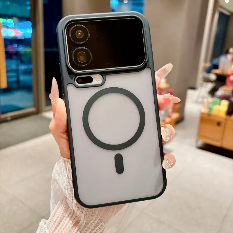 Matte Translucent Defender Case with Shockproof Magnetic Wireless Charging