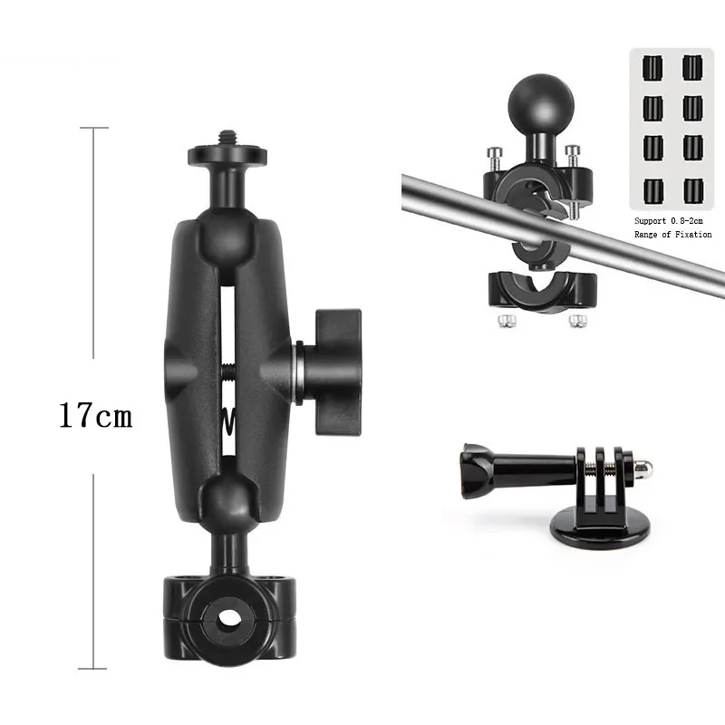 Versatile Double Socket Arm Clamp with Strong Clip
