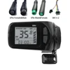 Panel de pantalla LCD para bicicleta eléctrica, acelerador de pulgar S886, 5 pines, 6 pines, enchufe macho SM, 24V, 36V, 48V, 52V, 60V