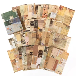 Vintage-Style Decorative Scrapbook & Journal Paper Set (100 Pieces) (D)