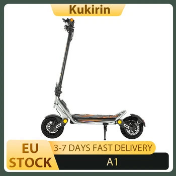 Scooter elettrico pieghevole Kukirin A1, motore da 800 W, batteria 48 V 13 Ah, pneumatico a vuoto da 10 pollici, velocità massima 45 km/h, portata 45 km, freno a disco