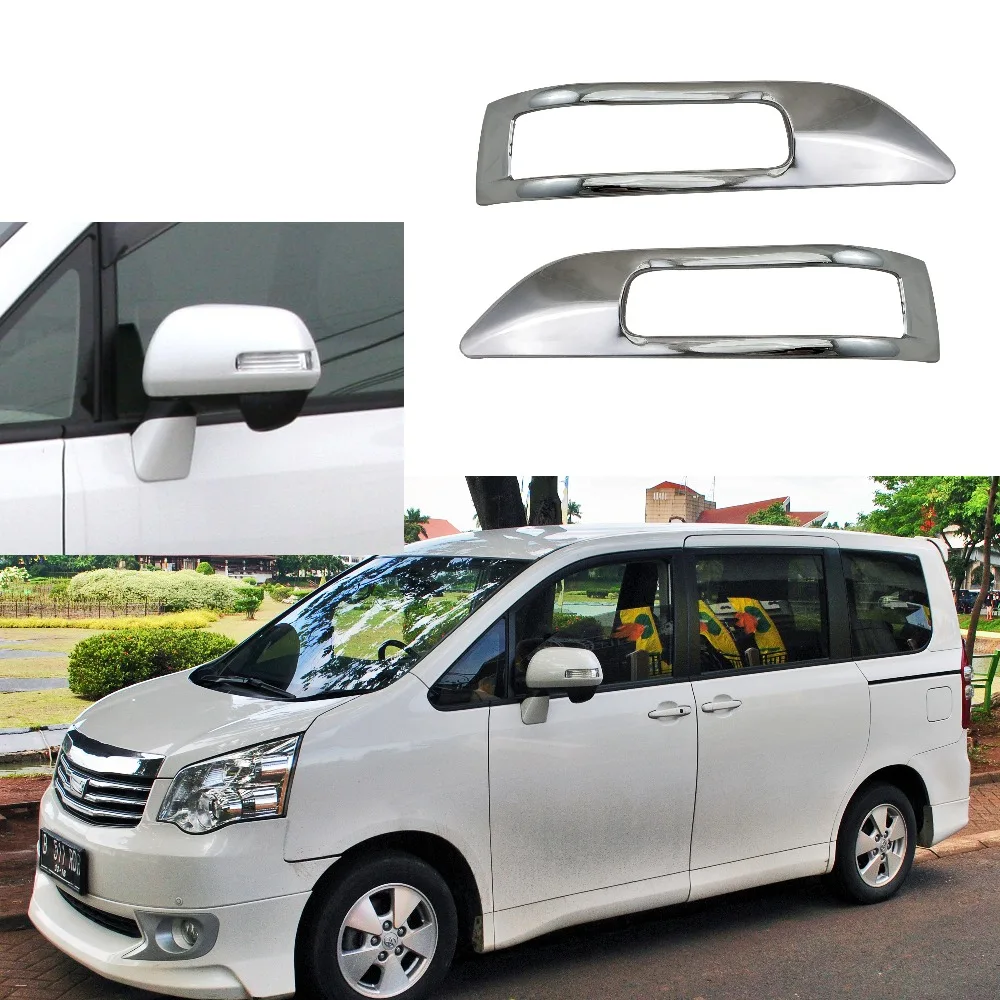 

2 шт., хромированные накладки на дверные зеркала для Toyota R70 2007-2013