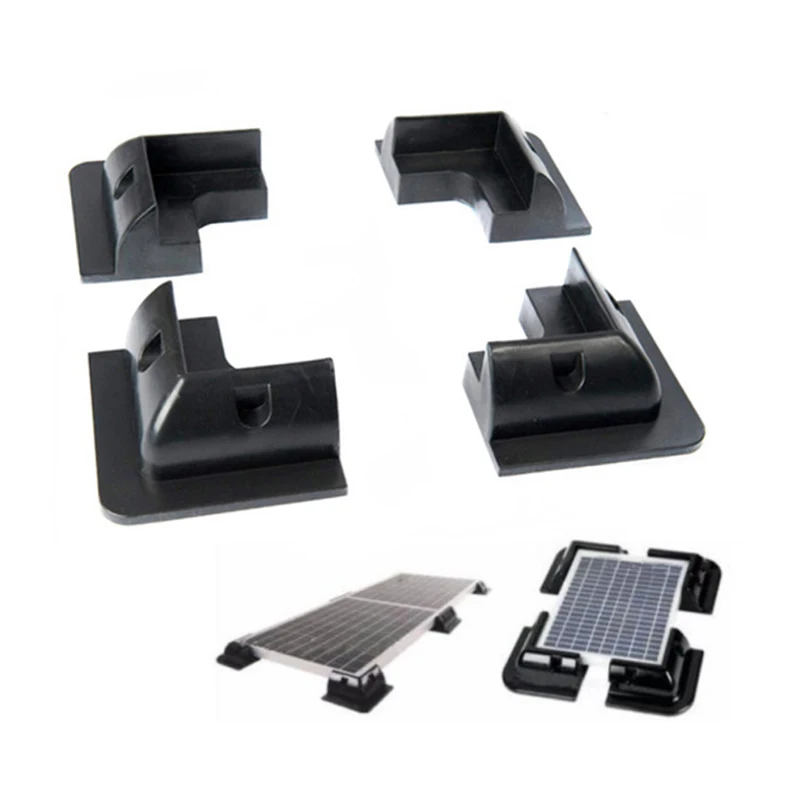 

/Set Solar Panel Bracket for RV Yacht Holder ABS Black Solar Panel Mounting Suppot Tools Set Motorhome RV Car Accessories