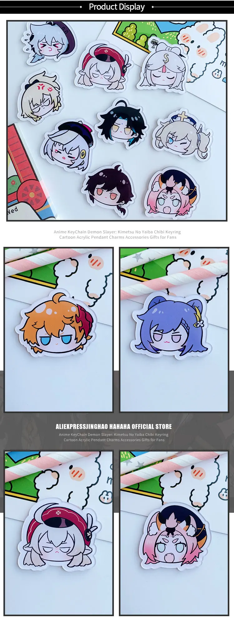 Game Genshin Impact Venti Keqing Xiao Pins  Button Brooch Chest Ornament Clothing for Backpacks Cosplay Itabag Collection