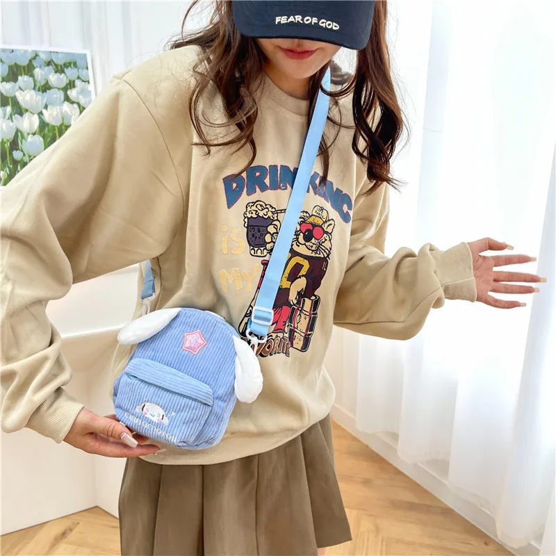 

Cinnamoroll Crossbody Bag Sanrio Kuromi Messenger Bag My Melody Shoulder Bag Makeup Storage Pouch Anime Christmas Gift Girl Toy