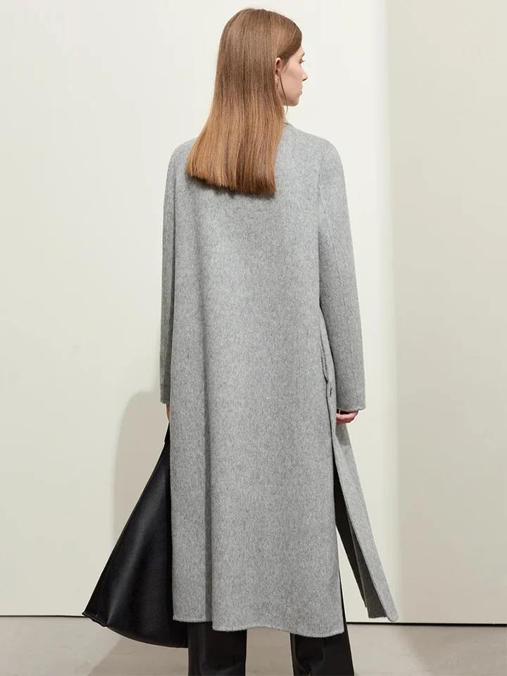 【美品】JUEMI Double Drawstring Long Coat Yohji Yamamoto NOIR Cotton Gaba Layered Long Coat Black 2 (K