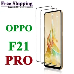 Premium Tempered Glass Screen Protector with HD Clarity and Anti - Scratch Technology for 4PCS (For oppo F21 Pro)