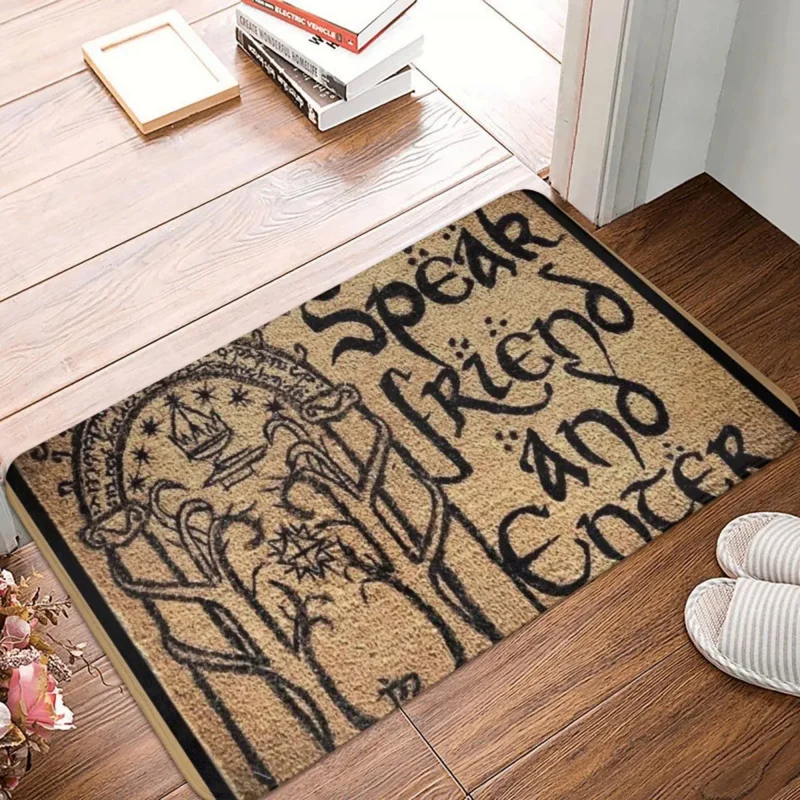 

Speak Friend And Enter Doormat Rug Carpet Mat Footpad Polyester Non-slip Absorbent Mat Front Room Corridor Kitchen Bedroom