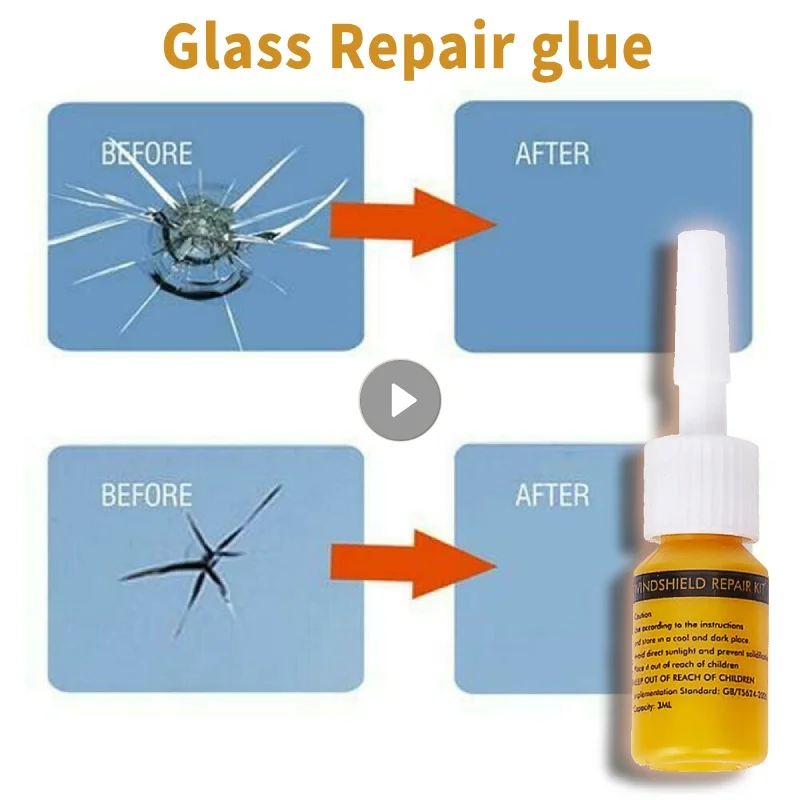No Trace Cracked Glass Repair Kit Windshield Nano Repair Liquid DIY Car