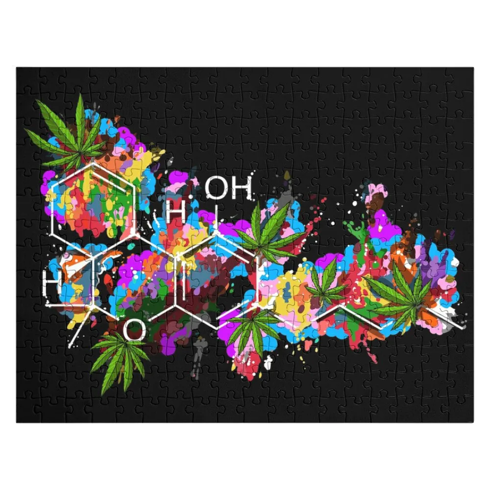 

Weed THC Molecule Jigsaw Puzzle Iq Puzzle Personalized Toy Puzzle Custom Wood Puzzle Adults