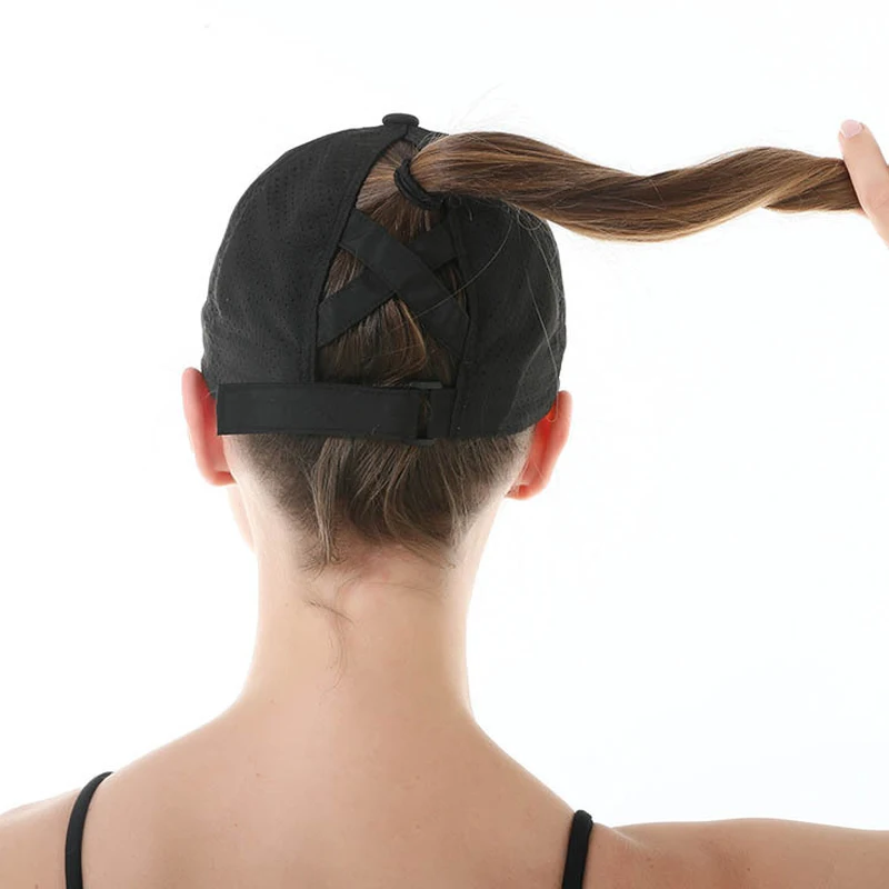Quick-dry Women Baseball Cap Summer Sports Teenager Girls Ponytail Hat Fashion Woman Sun Hats for Outdoor Travel 4