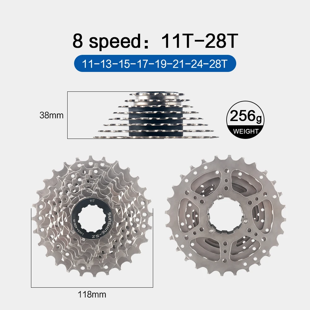 Sunshine Rennrad Kassette 8 9 10 11 12 Geschwindigkeit Fahrrad Kettenrad 25T 28T 30T 32T 34T 36T 11V K7 Geschwindigkeit Fahrrad Ratsche Radfahren Teile – Detail 11