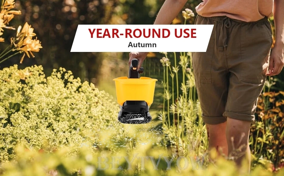 Cordless Salt Spreader for Dewalt 20V 60V Li-ion Battery Handheld Seed and Ferti
