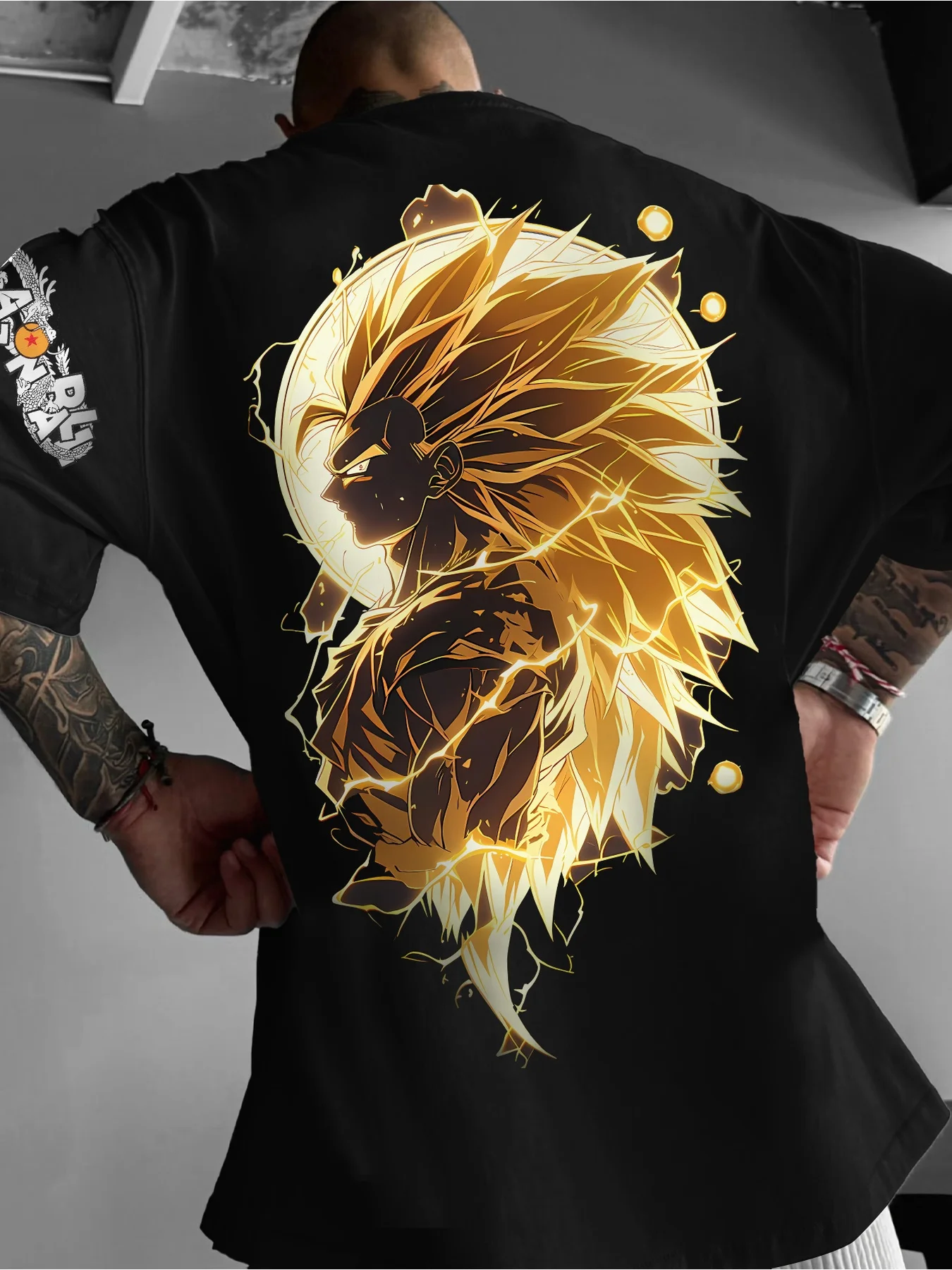 Goku Broly Workout Shirt Dragon Ball Broly T-Shirt Black Cotton