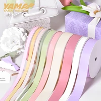 YAMA Polyester Silky Matte Ribbons 25yards/roll 6 9 16 25 mm Solid Color Ribbons for Handmade Craft Gifts  Wedding Decoration