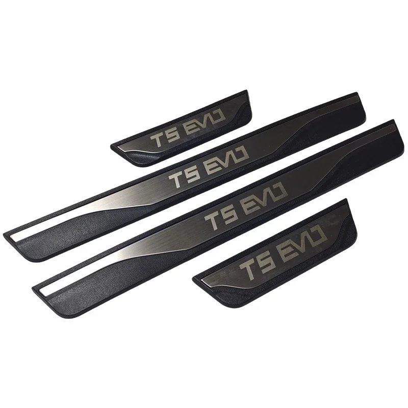 FORTHING T5 EVO 스포츠 액세서리 2022-2024 스테인레스 ABS 자동차 도어 씰 킥 플레이트 보호대 가드 페달 패드 커버 스타일링