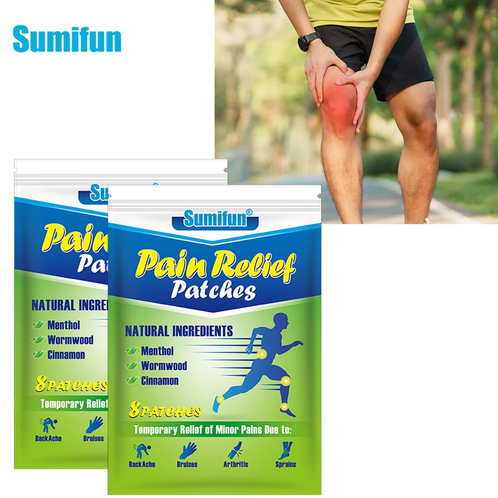 

8/24/40pcs Sumifun Wormwood Pain Relieving Patch Herbal Medical Plaster Stiff Shoulder Arthritis Rheumatism Sprain Patches