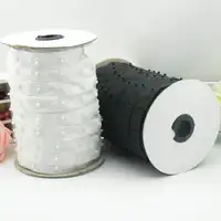 2 Roll 1.8cm Invisible Snap Buttons Tape Fasteners for Sewing Duvet Cover Clothing Bags Accessories 1