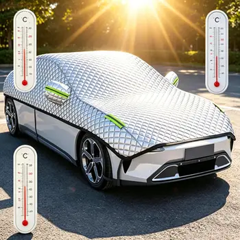 Telo Copriauto per Protezione Solare e Antineve, per Esterni, Anti-UV, Antipioggia, per Auto, Sedan, Veicoli, Tetto, Antigelo, Pickup