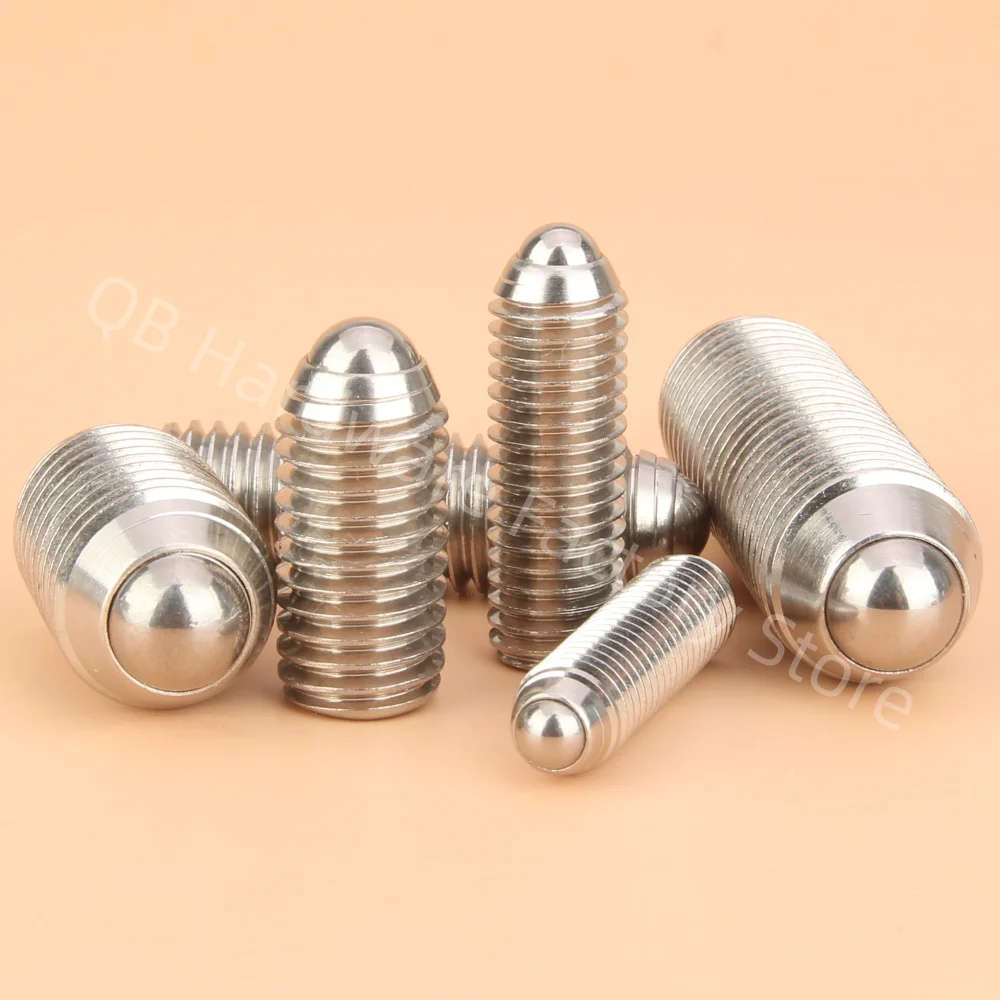 Stainless Steel Ball Lock Pins M3/M4/M5/M6 Hex Socket Allen Positioning Spring Ball Plunger Screw Bolt
