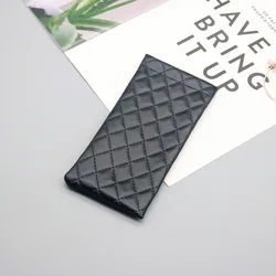 Sleek Automatic - Closure PU Leather Eyeglasses Pouch (Black 1PC)