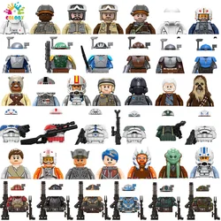 Blocs de construction de soldats en étoile Disney, Mini figurines d'action, casque, Mecha, briques, jouets éducatifs pour enfants, cadeaux d'anniversaire 