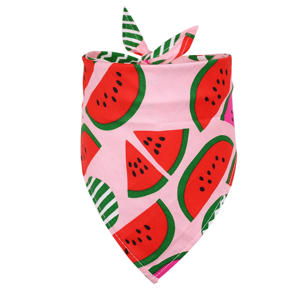 Title 20, 1 Pcs Dog Accessories Cotton Dog Bandana Scarf ...