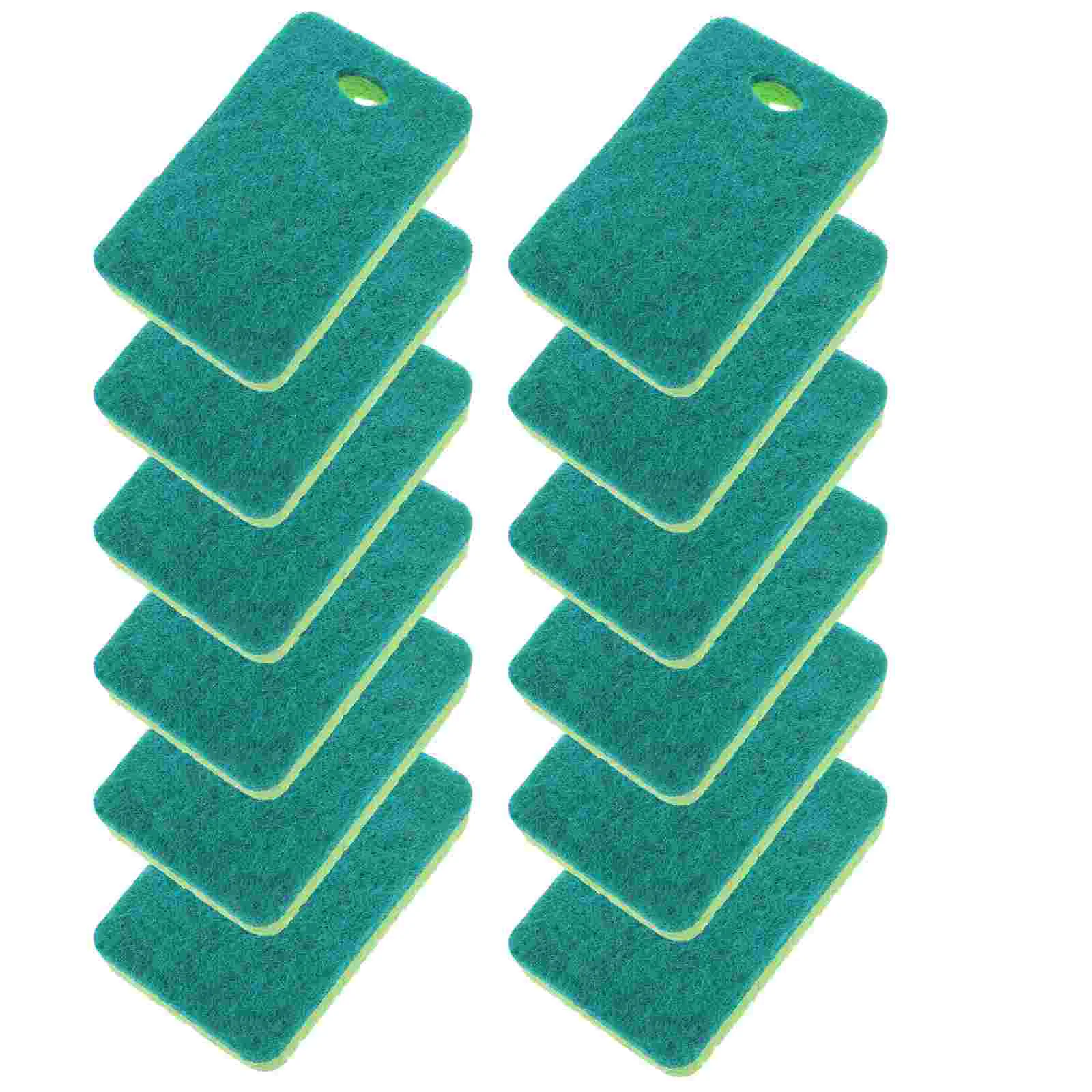 

12 Pcs Wood Pulp Cotton Kitchen Sponge Scrubber Scouring Pad Sponges for Cleaning