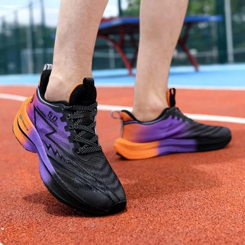 Brand Men' Carbon Plate Running Shoes Soft Cushion Shock Absorbing Sports...