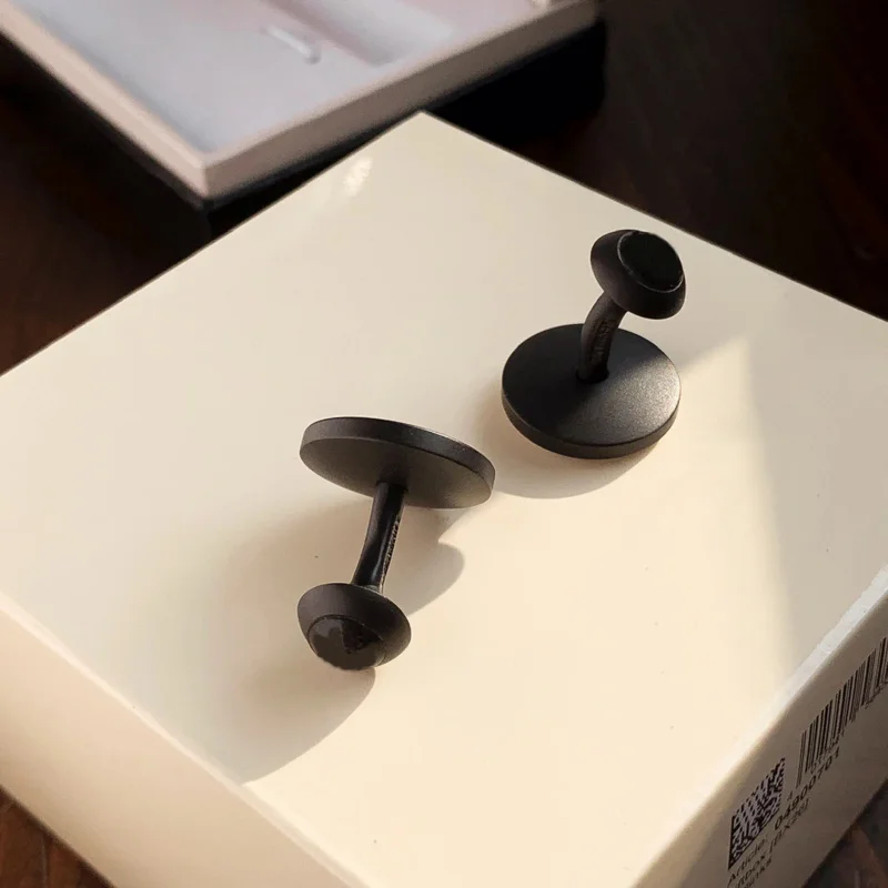 Cuff Links MB 316 Precision Steel Resin Circular 1:1 High Quality Black Man Shirt Cufflinks Classic Buttons With Box Set