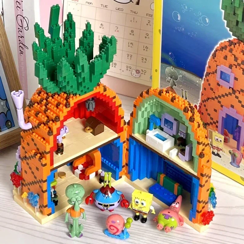 Bob Esponja, serie SquarePants, casa de piña, bloques de