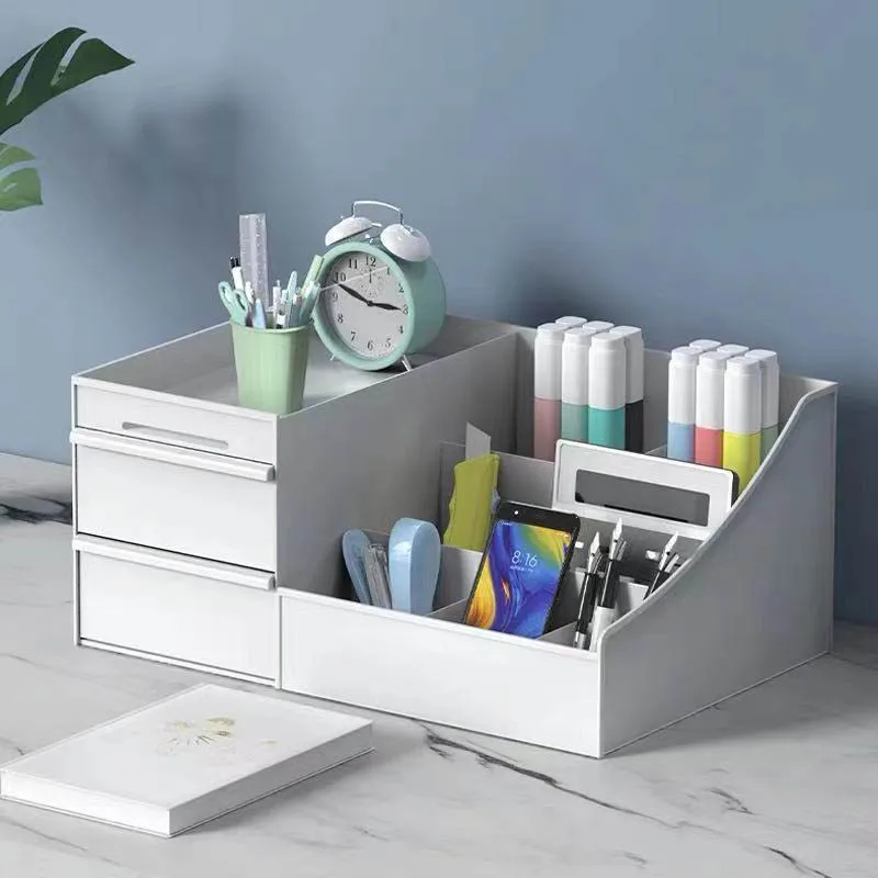 

Kawaii Cosmetic Storage Box Large Capacity Desktop Drawer Student Dormitory Miscellaneous Storage Box Desktop Organizer