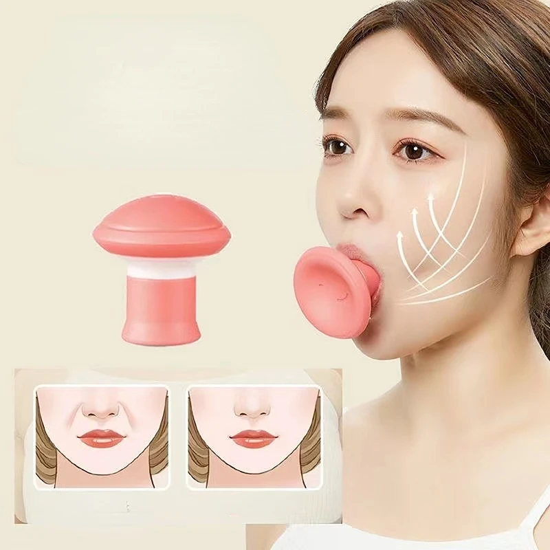 

Silicone V Face Facial Lifter Slimming Face Lifter Double Thin Wrinkle Removal Blow Breath Exerciser Masseter Muscle Line Tools