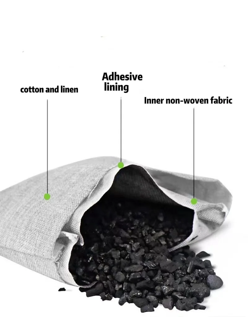 Bamboo charcoal bag, household formaldehyde removal, car carbon bag, odor removal wardrobe, dehumidification and moisture-proof