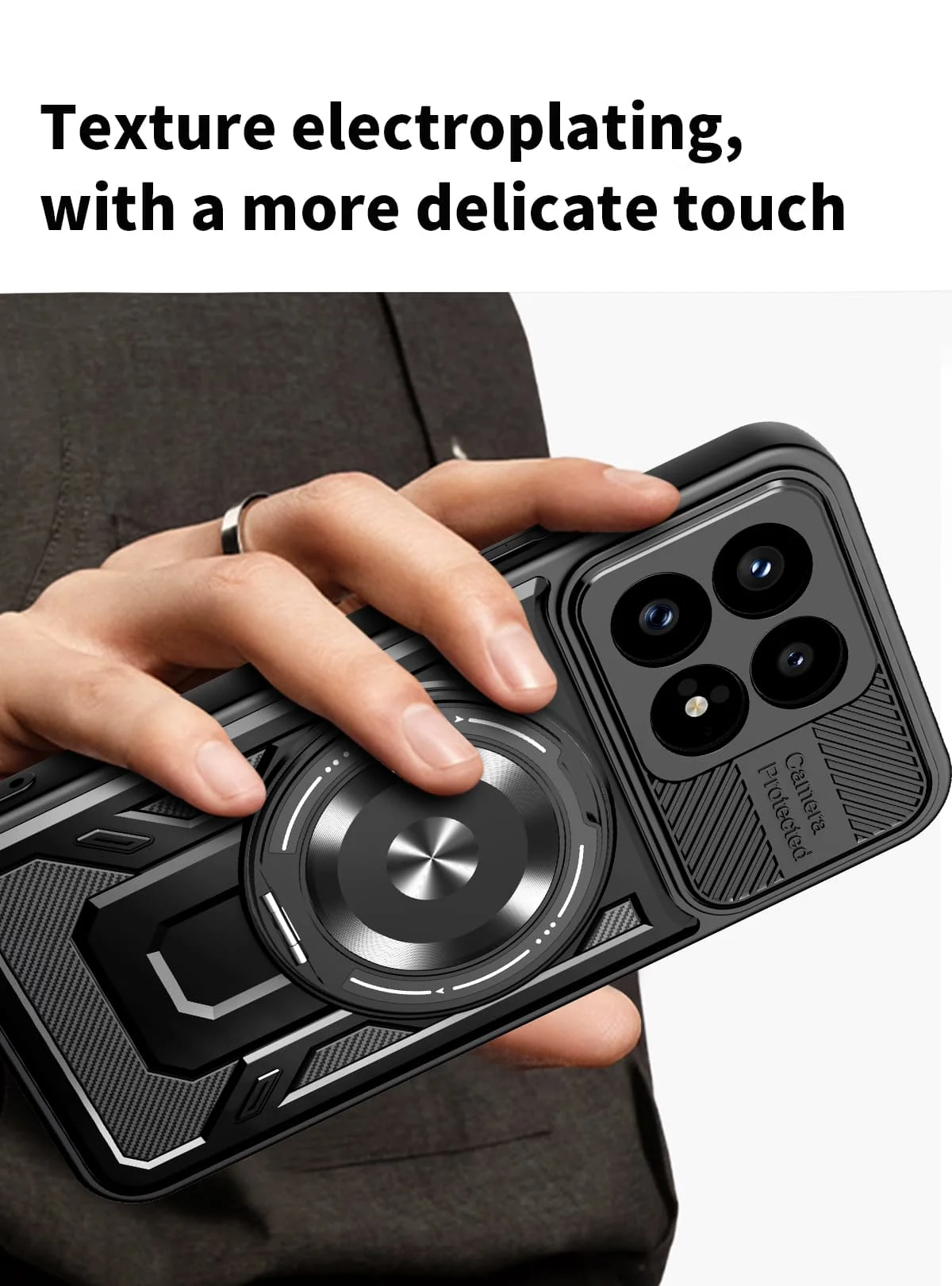 360° Rotating Magnetic Armored Phone Case with Magsafe Protective Cover