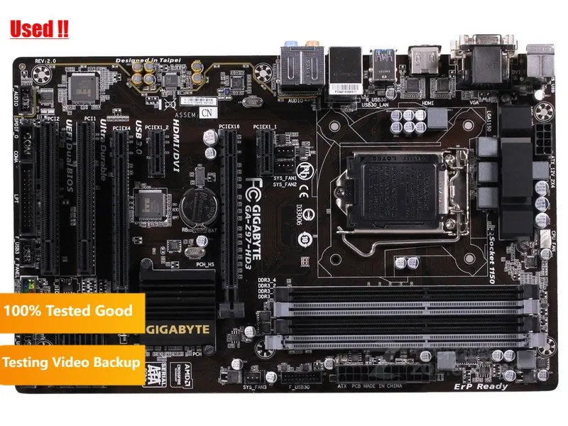Gigabyte Ga-z97-hd3 100 Motherboard Original Lga1150 Ddr3 Usb3.0 32g Z97 Z97-hd3 Desktop Mainboard Sata Iii Placa Mãe - Imagem 4