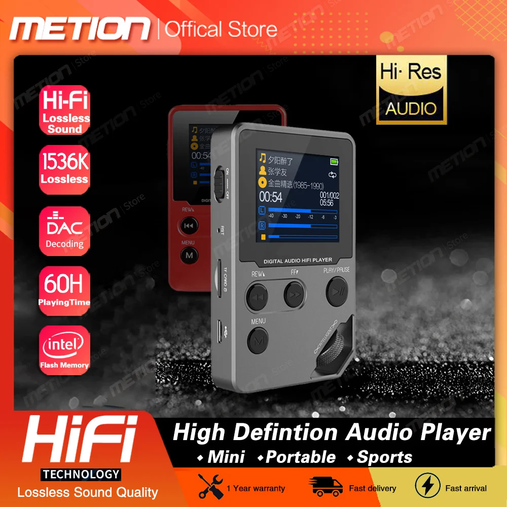 Профессиональный Hi-Fi стерео музыкальный mp3-плеер HD без потерь DAC декодирование Mini