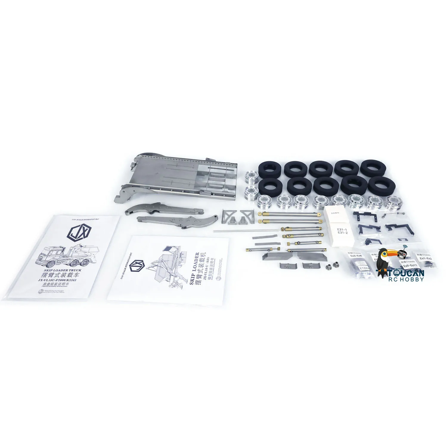 1/14 Hydraulic RC Skip Loader Truck VL18U F2000 Swing Arm Loaded Cars Metal KIT Model Boy Toy Servo TH22707-SMT1 3