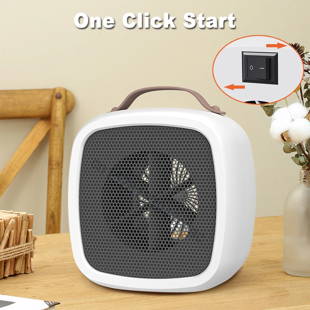 Heater Small Space Portable Heater Fast Heating Lightweight Desktop Warm Air Heater Indoor Office Household Electric Heater 3