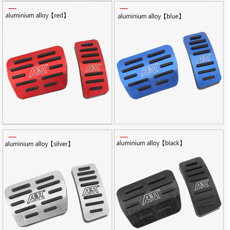 Stainless Steel Car Accelerator Brake Foot Rest Pedal Cover for Volkswagen VW GOLF 7 MK7 Seat Ibiza Ateca Audi A1 Skoda Fabia