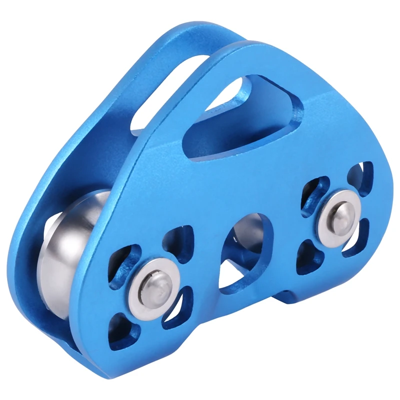 Climbing Pulley Heart-Shape Double Pulley Steel Cable Rope 13Mm 24KN