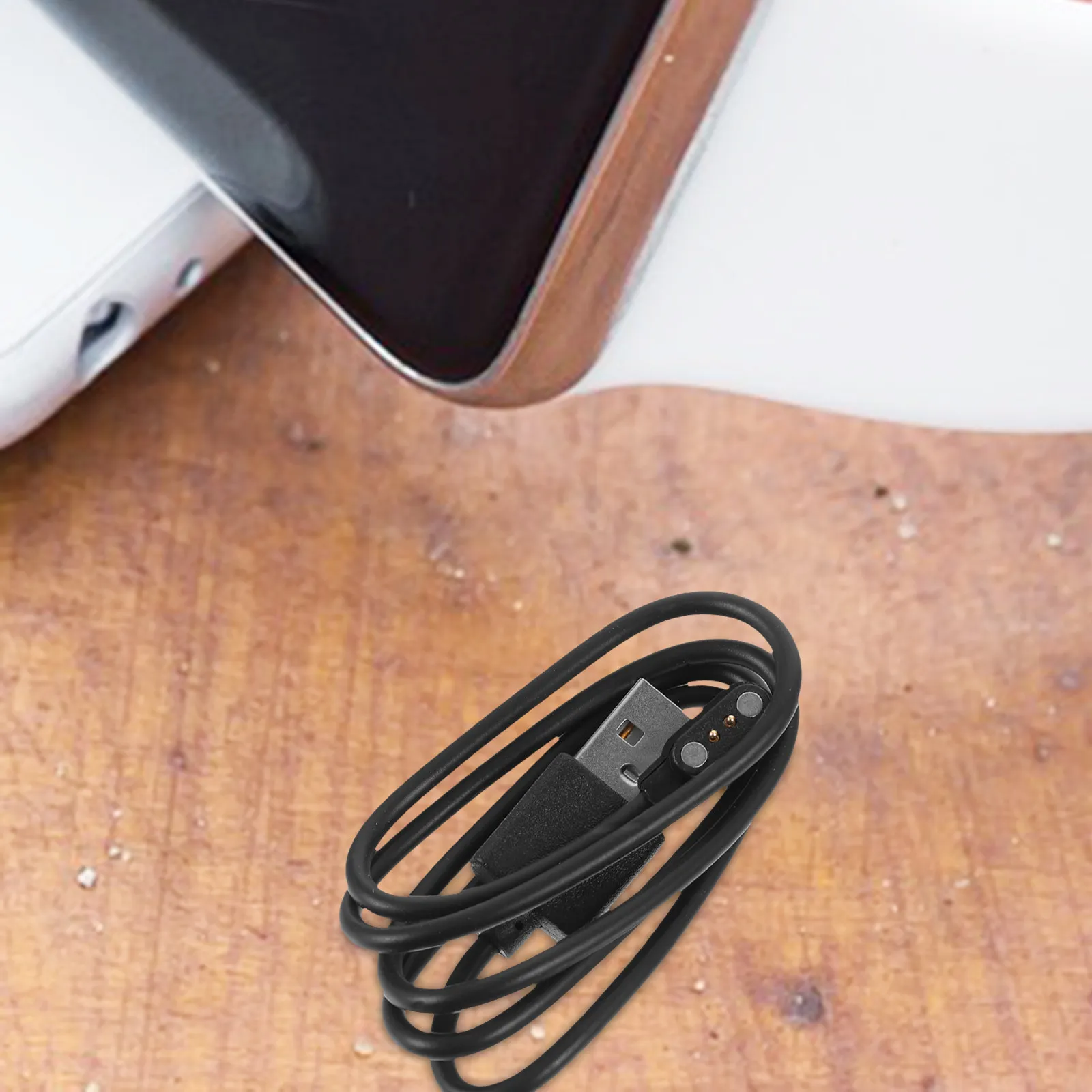 2Pcs 자기 충전 케이블 스마트 워치 교체용 USB 충전 코드 자기 충전기 와이어 충전기 와이어